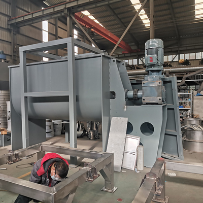 Stainless / Carbon Steel Horizontal Ribbon Mixer For Powder Mixing