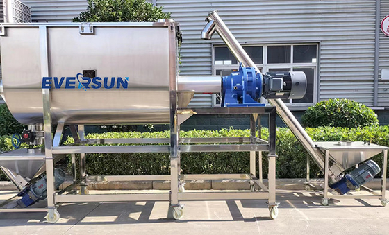 Stainless Steel Ribbon Chemical Food Mixer For Mixing Materials