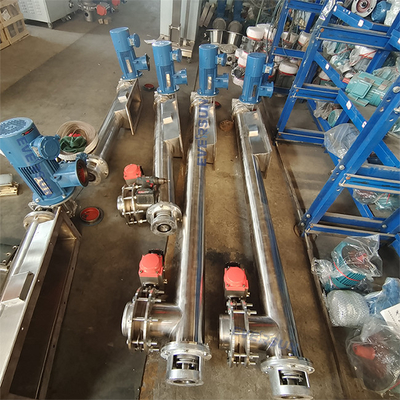 1 - 40m Length Customized Screw Conveyor  2m3/H - 12m3/H Charging Capacity