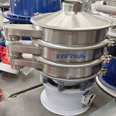 304 Stainless Steel Rotary Vibrating Sieve Machine For Screening Food Chemical Powder