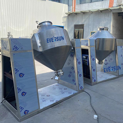 Powder Granule Mixing Double Cone Mixer With Cylinder Speed 8-20 RPM