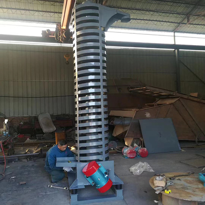 High-Efficiency 2-8m Vertical Vibration Screw Elevator Feeder For Fertilizers Sand