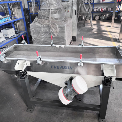 Stainless Steel Linear Vibrating Screen Efficiently Screens Large Particle Materials