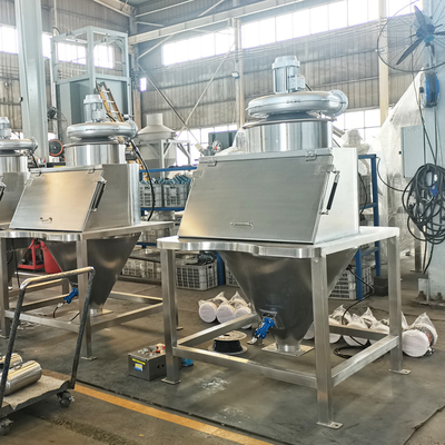 Custom Stainless Steel Automatic Feeding Equipment For Particle Powder Conveying Without Dust And With Integrated Screening