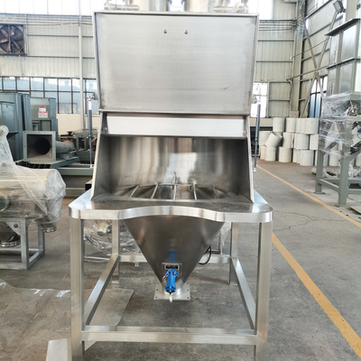 Customized Stainless Steel Manual Feeding Small Bag Granular Powder Dust-Free Feeding Station
