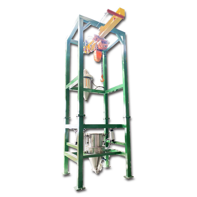 Powder Conveying System With Two-in-one Ton Bag Feeding Station For Food-grade Automatic Dust-free Unloading
