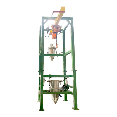 Open Type Ton Bag Unloading Station Conveying Equipment Calcium Carbonate Powder Dust-free Feeding