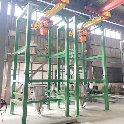 Open Type Ton Bag Unloading Station Conveying Equipment Calcium Carbonate Powder Dust-free Feeding