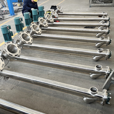 Stainless steel tube screw feeder powder particle material screw conveyor