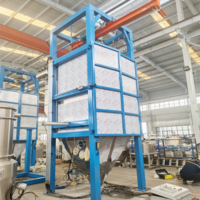 Closed-type dust-free ton bag feeding station; automatic bag breaking machine for dust-free feeding of ammonium bicarbonate