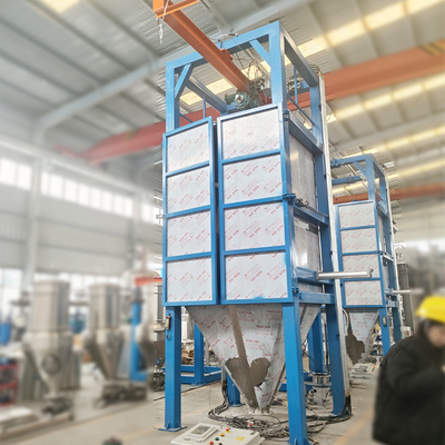 Automatic breaking bag feeding confidential closed lime powder ton bag feeding station