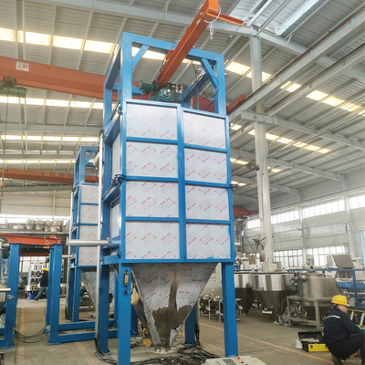 Automatic breaking bag feeding confidential closed lime powder ton bag feeding station
