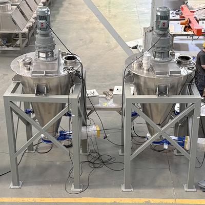 Conical Mixer for Uniform Dispersion of Powder and Granular Materials Simple Structure and Low Energy Consumption