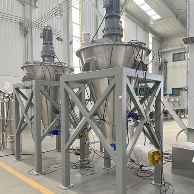 Conical Mixer for Uniform Dispersion of Powder and Granular Materials Simple Structure and Low Energy Consumption