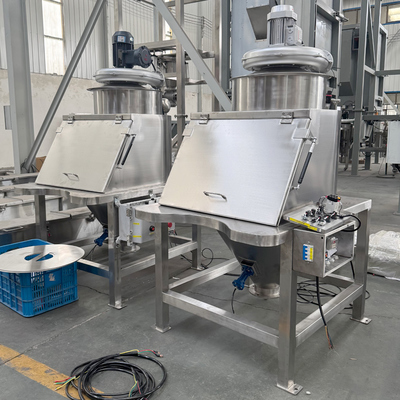 Food solid feeding station, sweetener conveying equipment, coffee powder dust-free feeding station
