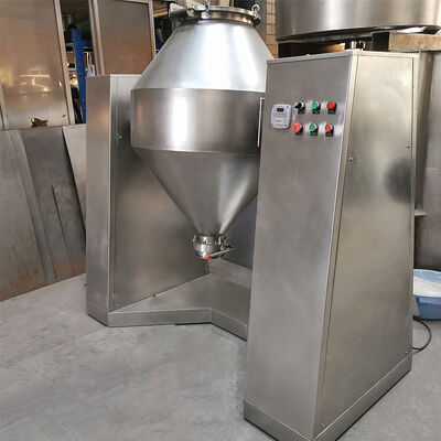 Double Cone Blender featuring unique double conical rotating body for powder mixing in pharmaceutical chemical food and feed production