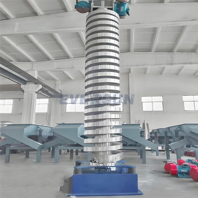Auger Screw Conveyor Fully Enclosed Vertical Spiral Elevator for Continuous Lifting of Dry Powder and Granular Materials