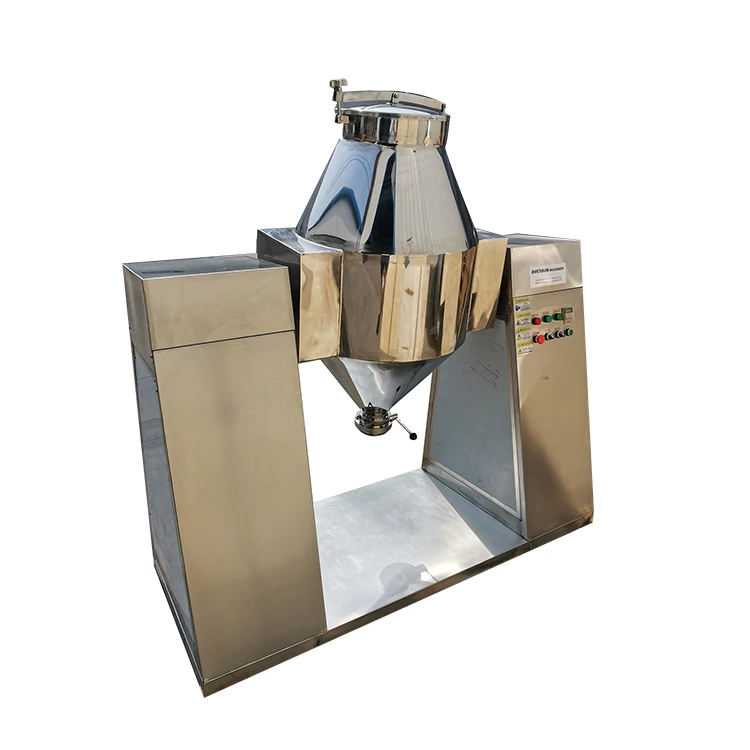 Stainless Steel 0.3 - 10 Cubic Meter Double Cone Blender For Metal Powders Ores