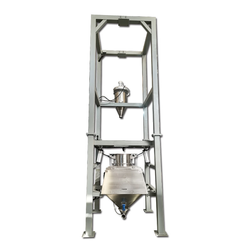 Customized Stainless Steel Ton Bag Unpacking Machine For Lime Powder Ton Bag Unpacking Conveying Equipment