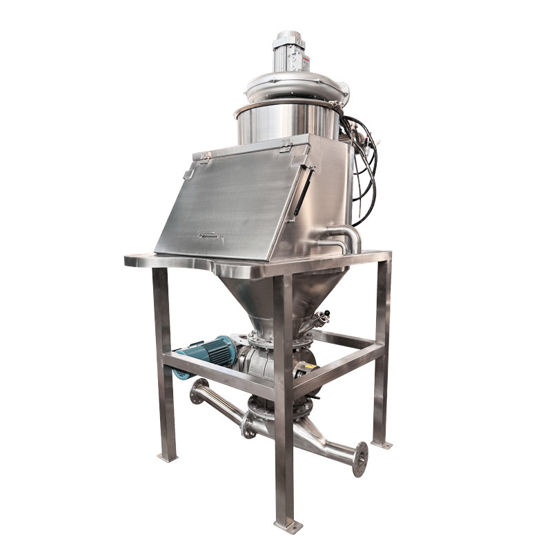 Closed dust-free feeding station stainless steel pellet conveyor manufacturers for food